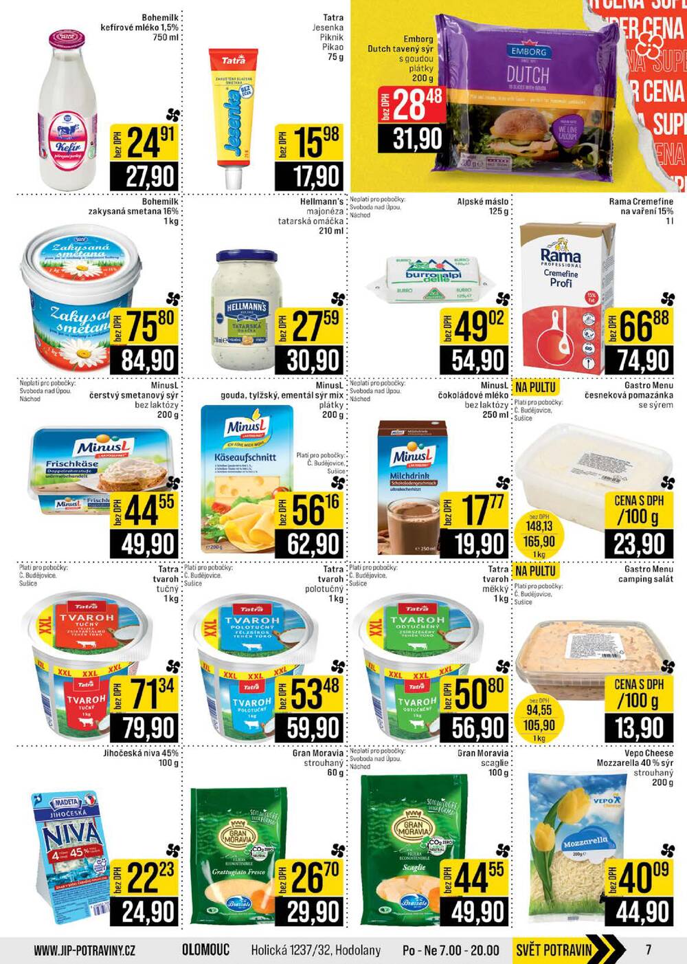 Leták JIP - JIP Cash & Carry České Budějovice, Most, Náchod, Polička, Sušice a Svoboda nad Úpou od 24.6. do 30.6.2026 - strana 7