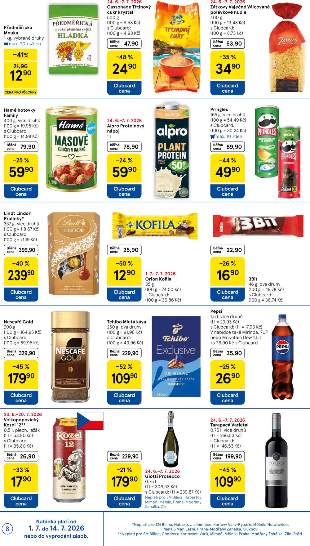 Leták Tesco - Tesco supermarkety od 1.7. do 7.7.2026 - strana 8
