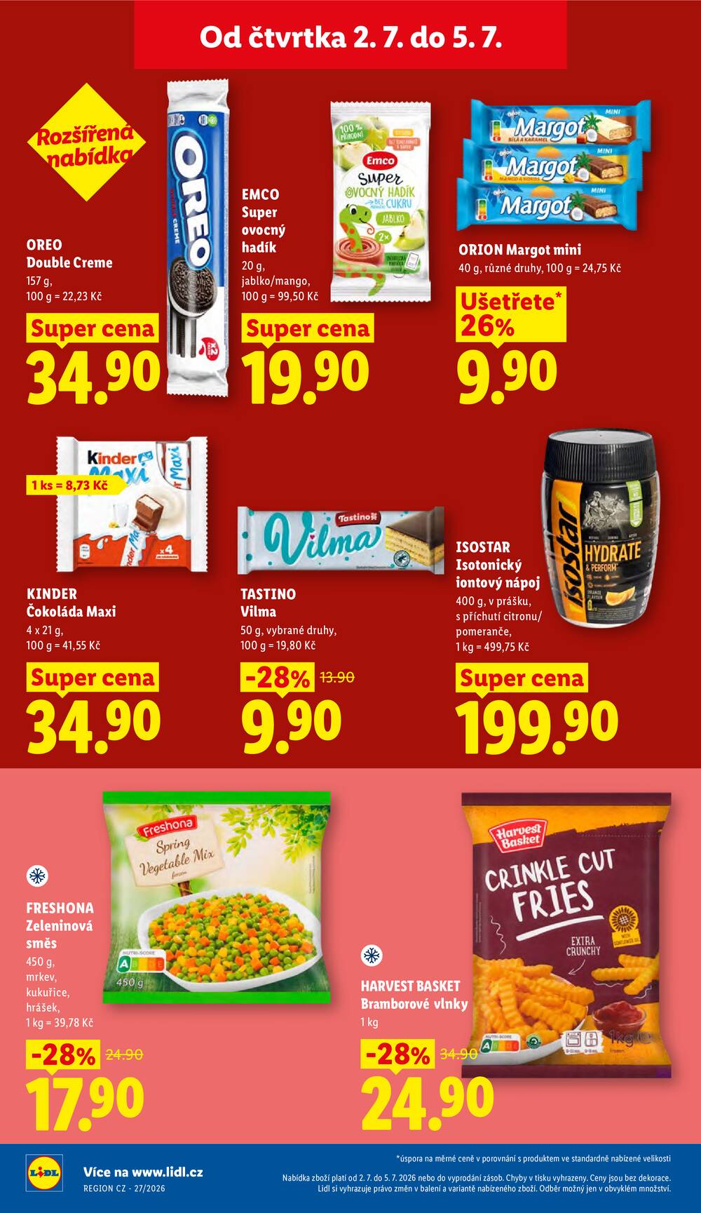 Lidl Čtvrtek od 2.7. do 5.7.2026