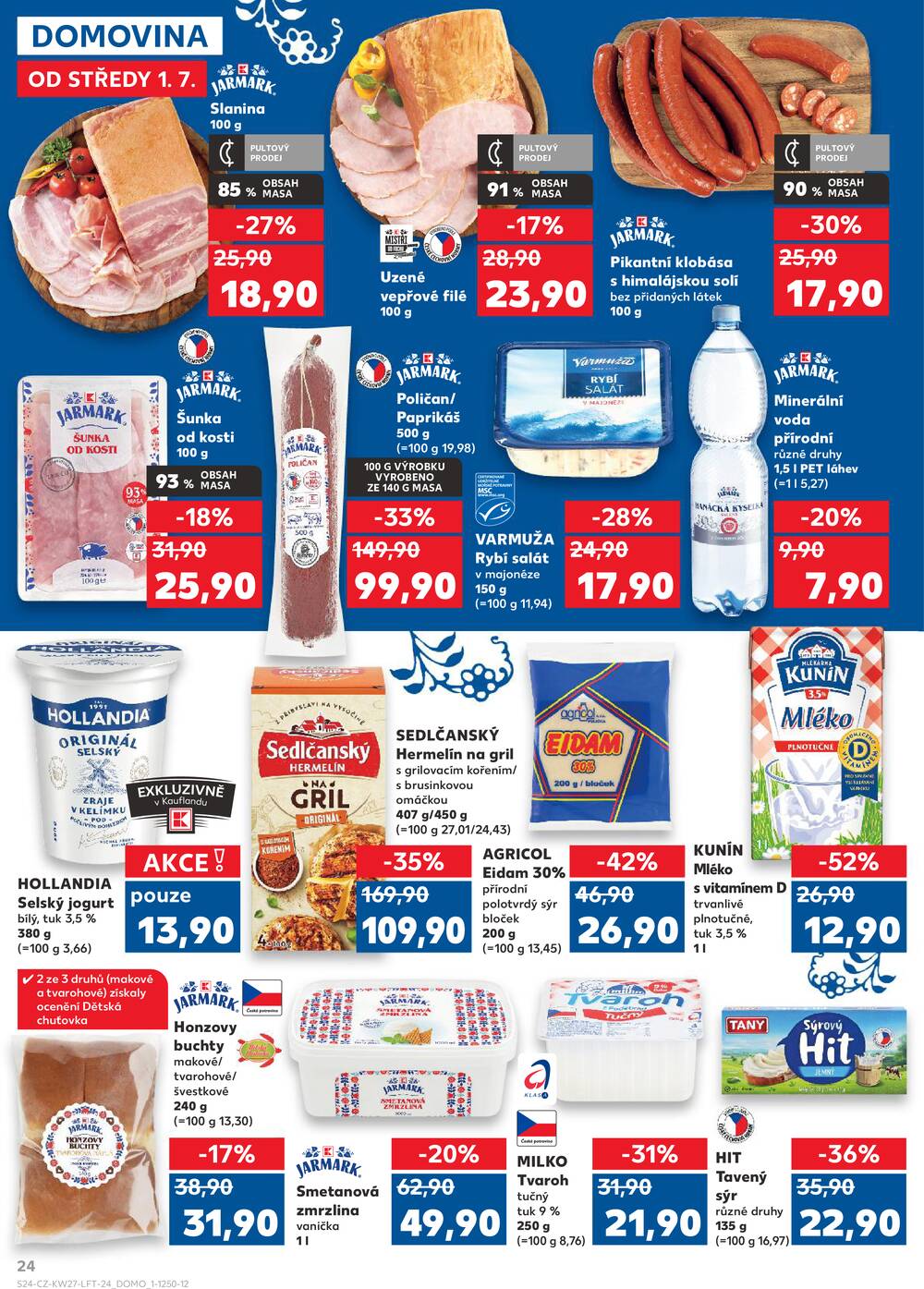 Leták Kaufland - Kaufland 1.7. - 7.7. - Kaufland - Tábor - strana 24