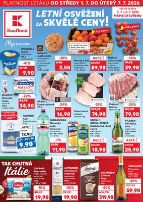Leták Kaufland 1.7. - 7.7. - Kaufland - Olomouc - Hněvotínská