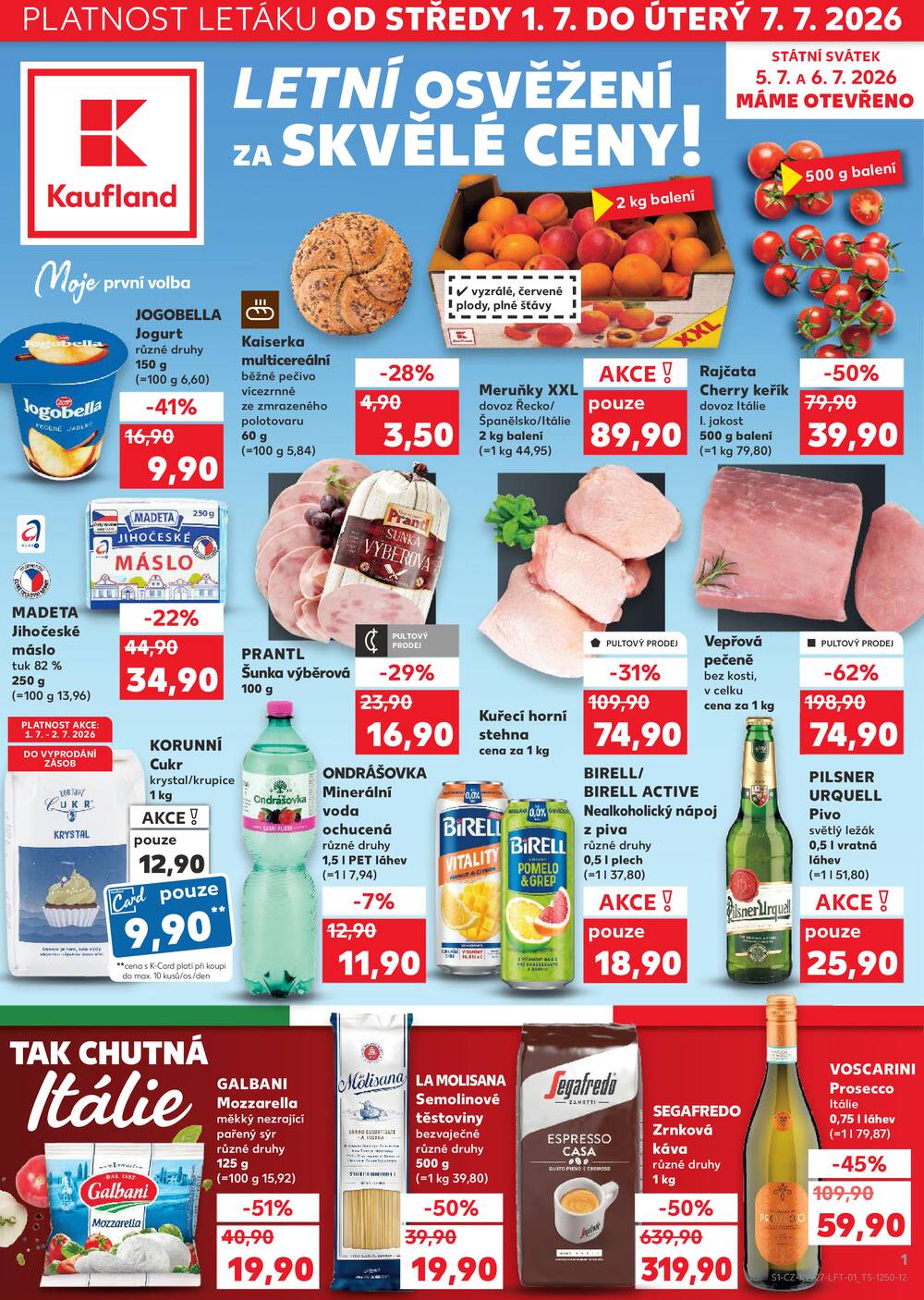 Leták Kaufland - Kaufland 1.7. - 7.7. - Kaufland - Mělník - strana 1