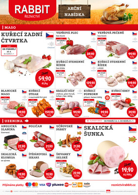RABBIT řeznictví : 2 letáky