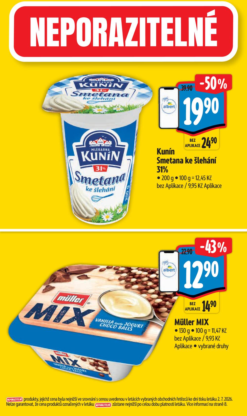 Leták Albert - Albert Supermarket Jihomoravský od 8.7. do 14.7.2026 - strana 4 Leták Albert - Albert Supermarket Jihomoravský od 8.7. do 14.7.2026 - strana 4