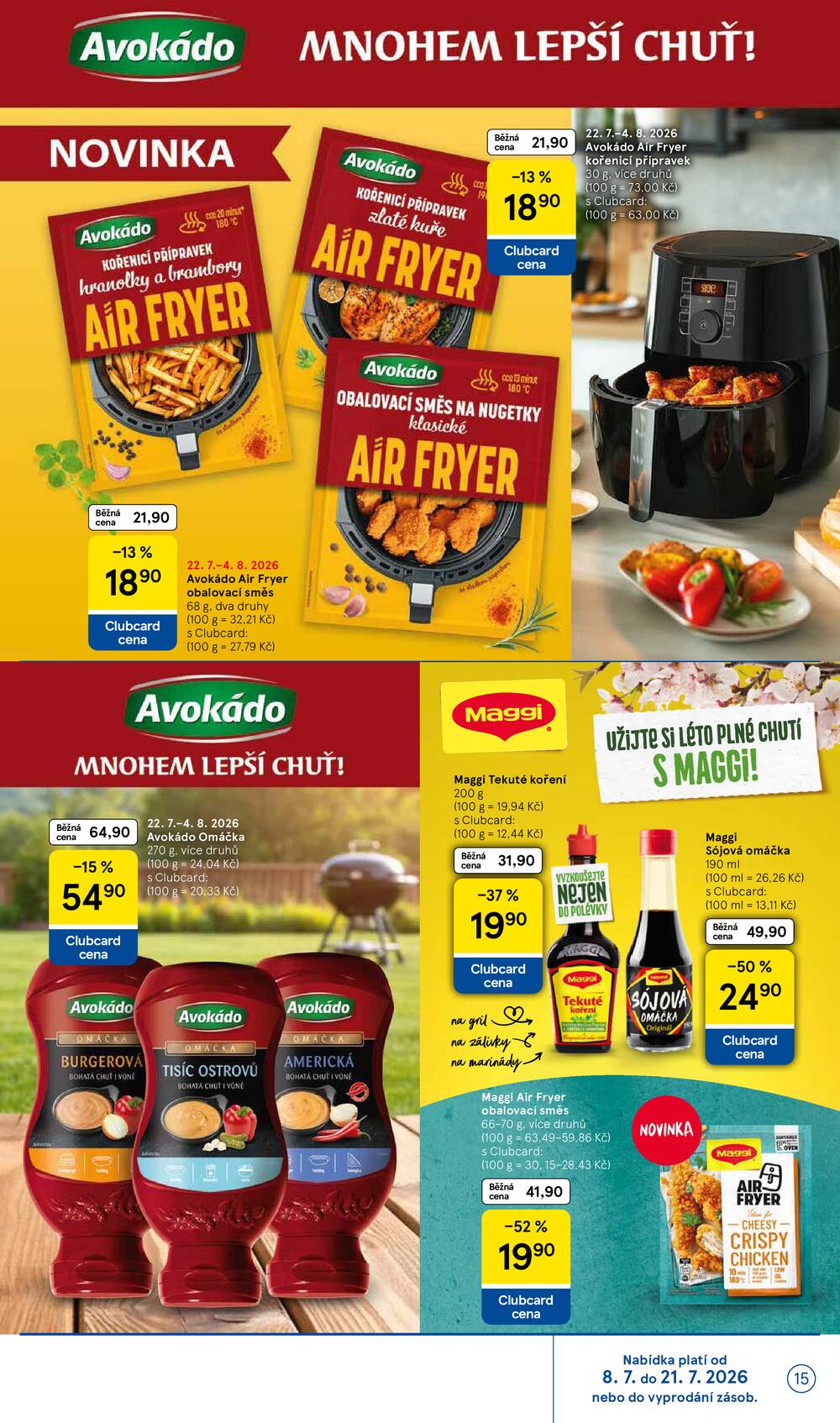 Leták Tesco - Tesco malé hypermarkety katalog značky od 8.7. do 4.8.2026 - strana 15 Leták Tesco - Tesco malé hypermarkety katalog značky od 8.7. do 4.8.2026 - strana 15