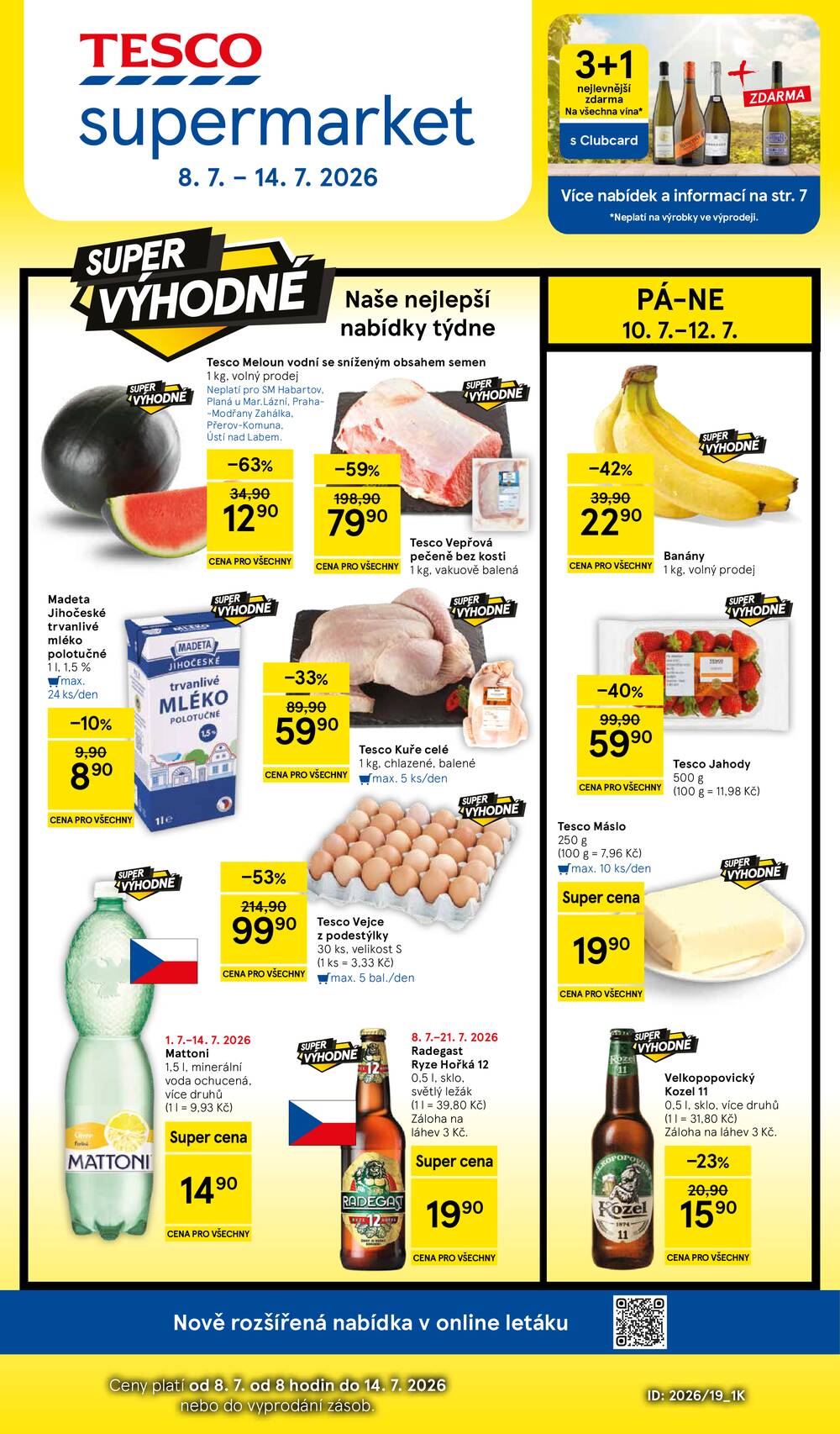 Tesco supermarkety od 8.7. do 14.7.2026