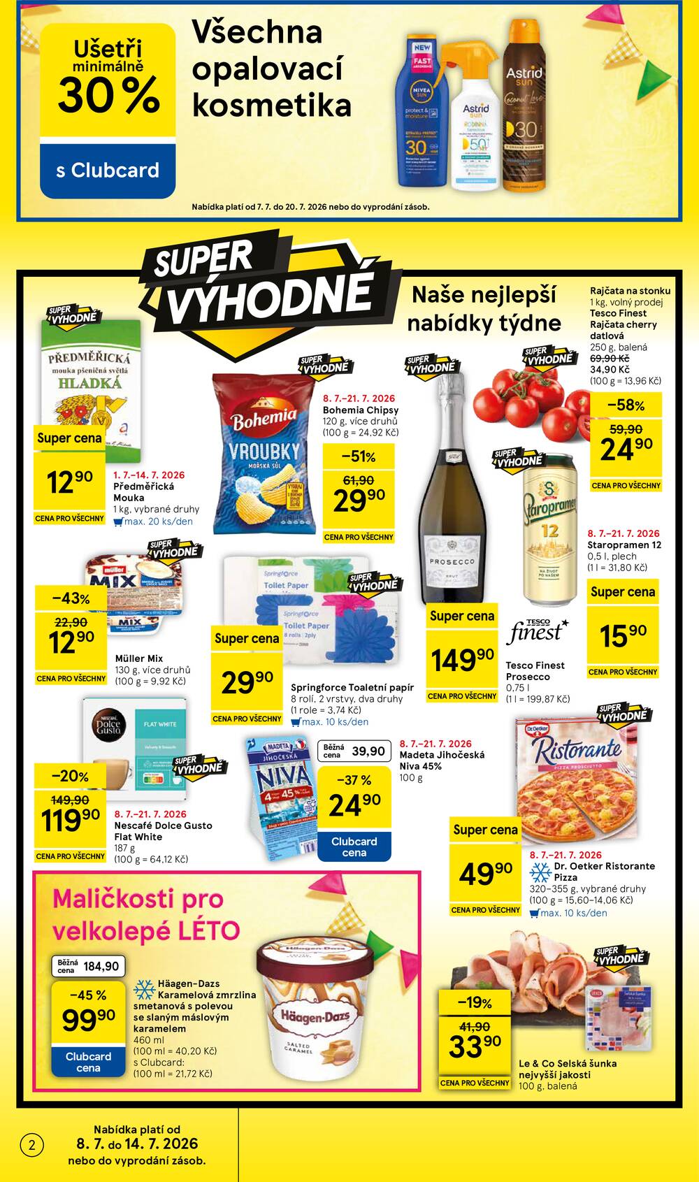 Tesco supermarkety od 8.7. do 14.7.2026