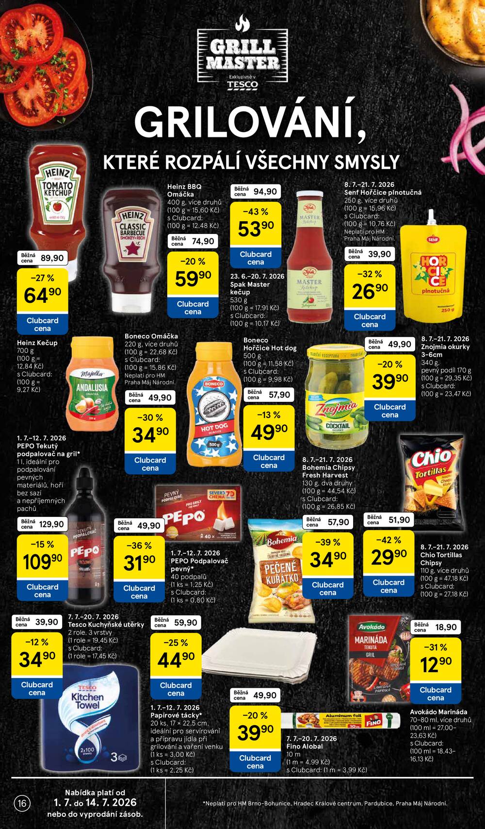 Tesco malé hypermarkety od 8.7. do 14.7.2026