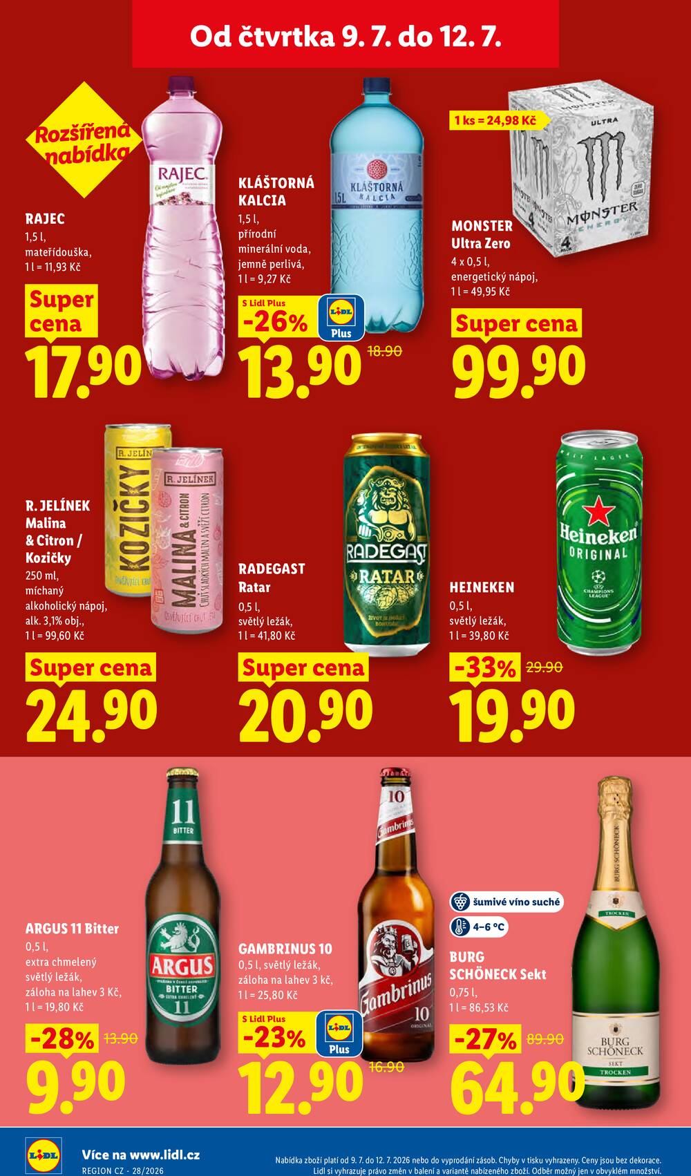 Lidl Čtvrtek od 9.7. do 12.7.2026