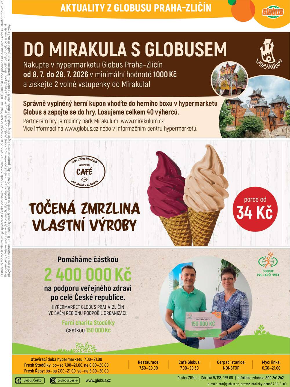Akční leták Globus 8.7. - 14.7.2026 - Globus Praha - Zličín