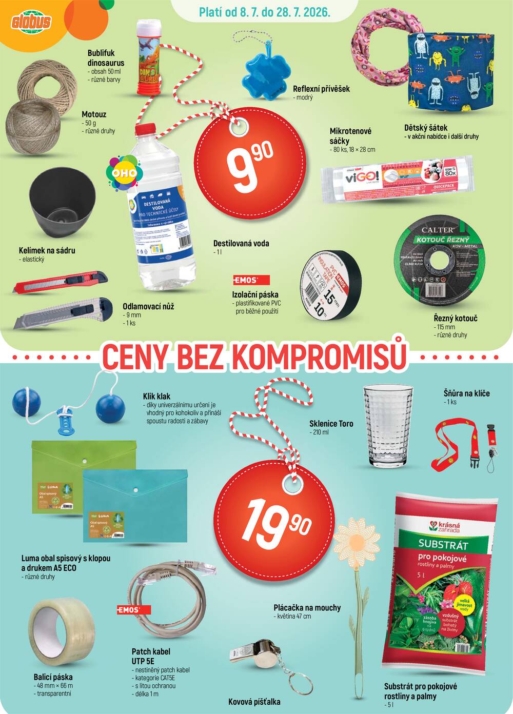 Akční leták Globus 8.7. - 14.7.2026 - Globus Chomutov