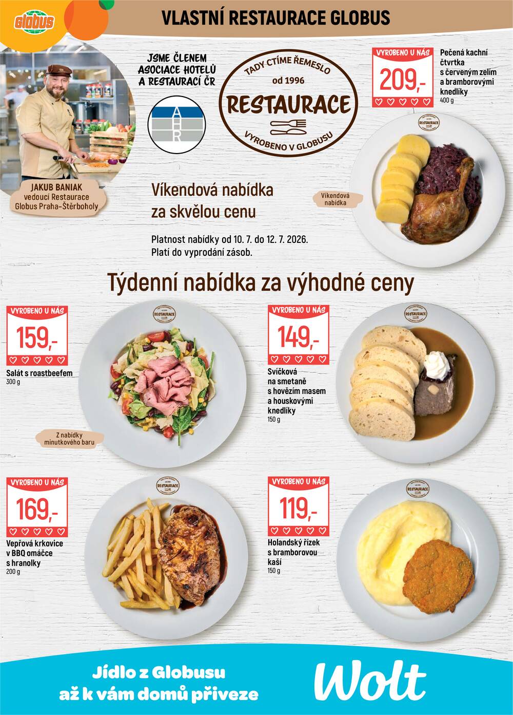 Akční leták Globus 8.7. - 14.7.2026 - Globus Praha - Štěrboholy