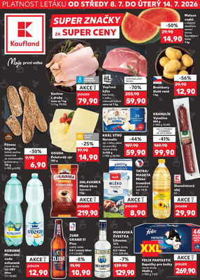 Leták Kaufland 8.7. - 14.7. - Kaufland - Rakovník (ul. Luženská)