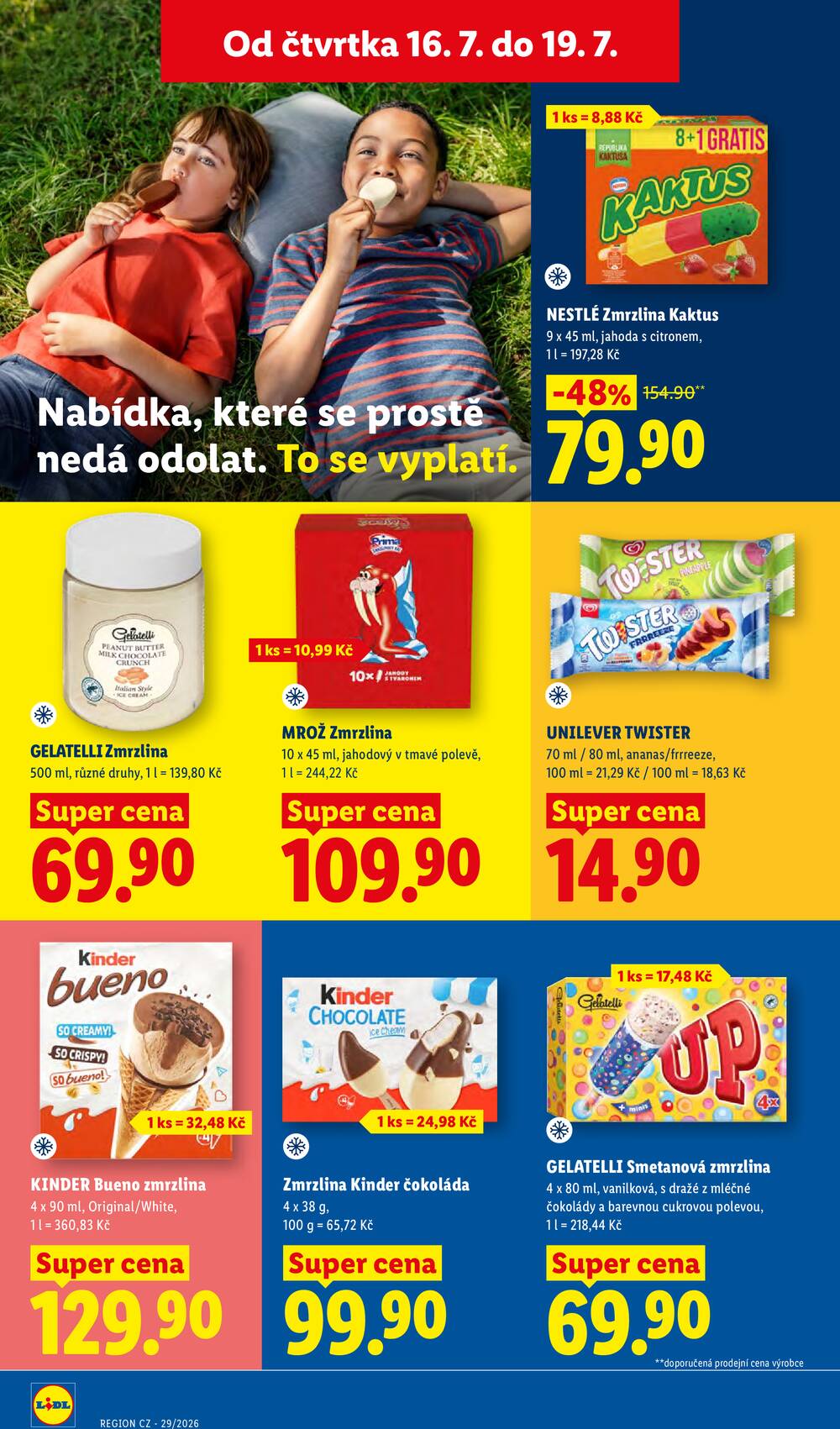 Lidl Čtvrtek od 16.7. do 19.7.2026