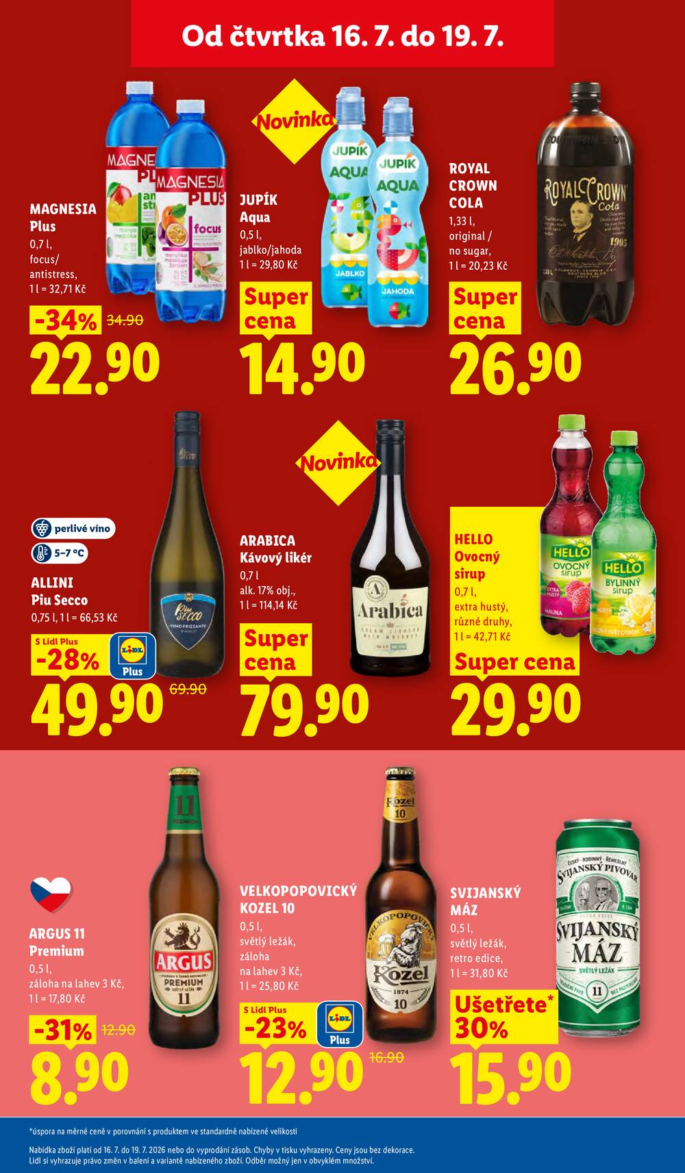 Lidl Čtvrtek od 16.7. do 19.7.2026