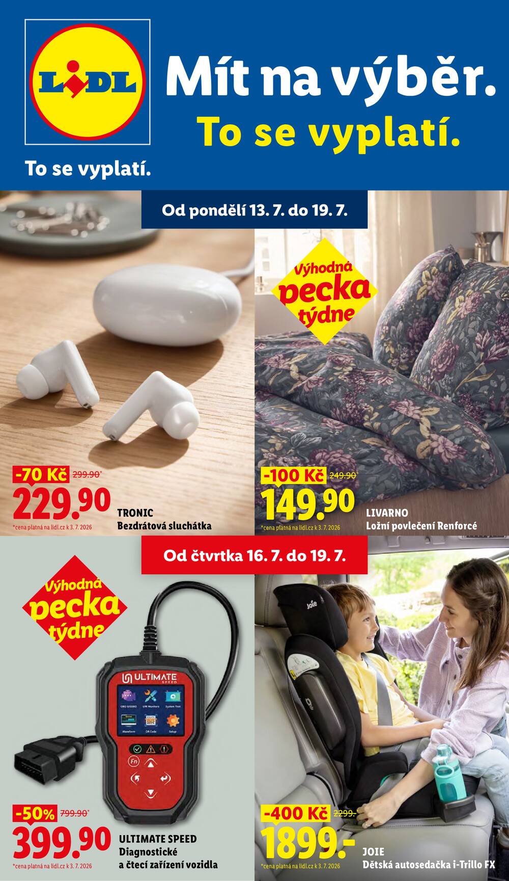 Leták Lidl - Lidl Spotřební zboží 13.7. - 19.7. - strana 1 Leták Lidl - Lidl Spotřební zboží 13.7. - 19.7. - strana 1