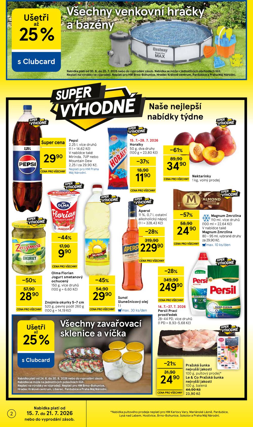 Tesco malé hypermarkety od 15.7. do 21.7.2026
