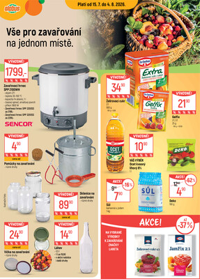 Leták Akční leták Globus 15.7. - 4.8.2026 - Globus Chomutov