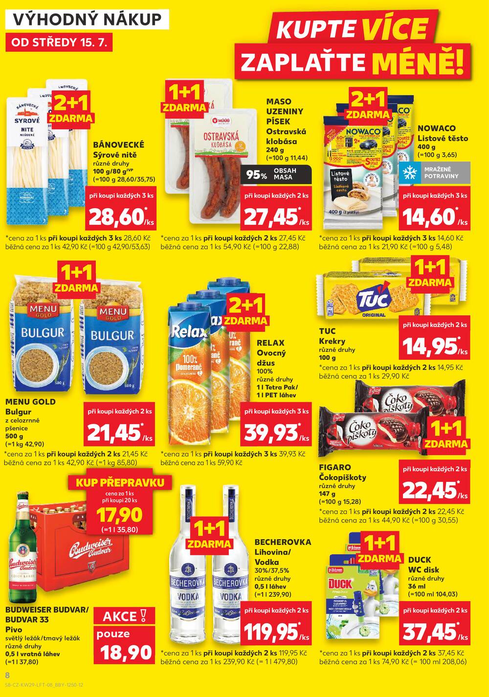 Leták Kaufland - Kaufland 15.7. - 21.7. - Kaufland - Prachatice - strana 8 Leták Kaufland - Kaufland 15.7. - 21.7. - Kaufland - Prachatice - strana 8