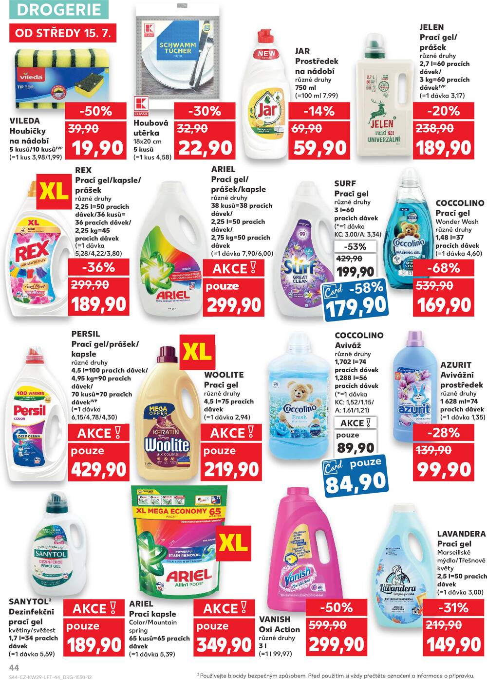 Leták Kaufland - Kaufland 15.7. - 21.7. - Kaufland - Praha 3 (Jarov) - strana 44 Leták Kaufland - Kaufland 15.7. - 21.7. - Kaufland - Praha 3 (Jarov) - strana 44