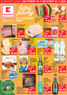 Leták Kaufland 15.7. - 21.7. - Kaufland - Plzeň - Košutka