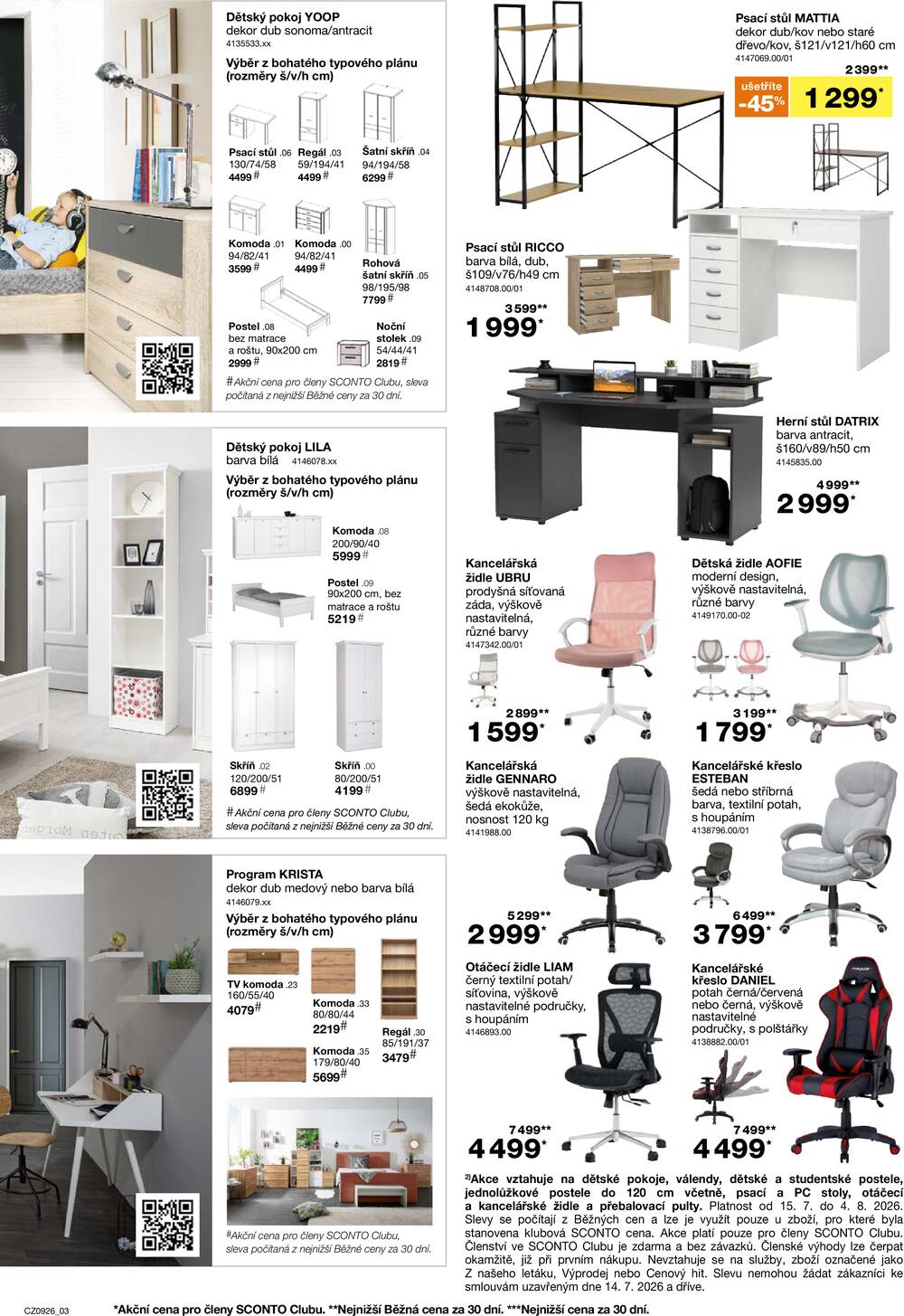 Leták SCONTO Nábytek - Sconto nábytek od 15.7. do 4.8.2026 - strana 3