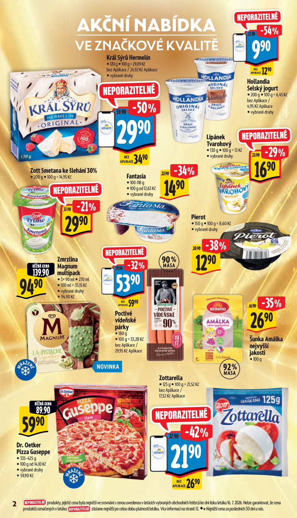 Leták Albert - Albert Supermarket Jihomoravský od 22.7. do 28.7.2026 - strana 8 Leták Albert - Albert Supermarket Jihomoravský od 22.7. do 28.7.2026 - strana 8