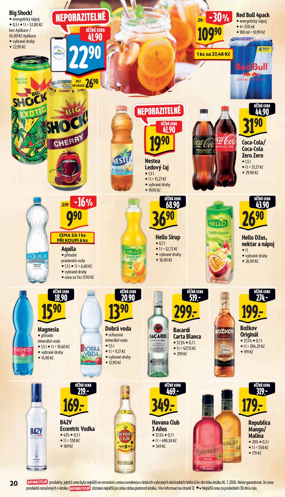 Leták Albert - Albert Supermarket Jihomoravský od 22.7. do 28.7.2026 - strana 32 Leták Albert - Albert Supermarket Jihomoravský od 22.7. do 28.7.2026 - strana 32