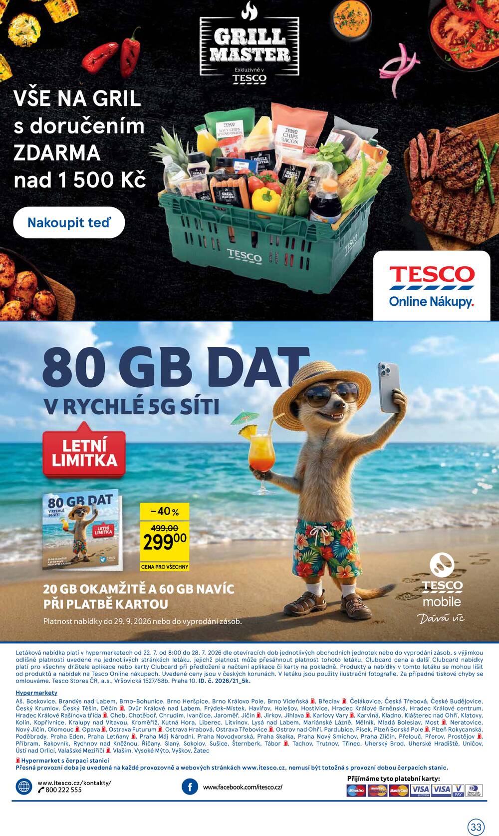 Tesco hypermarkety od 22.7. do 28.7.2026