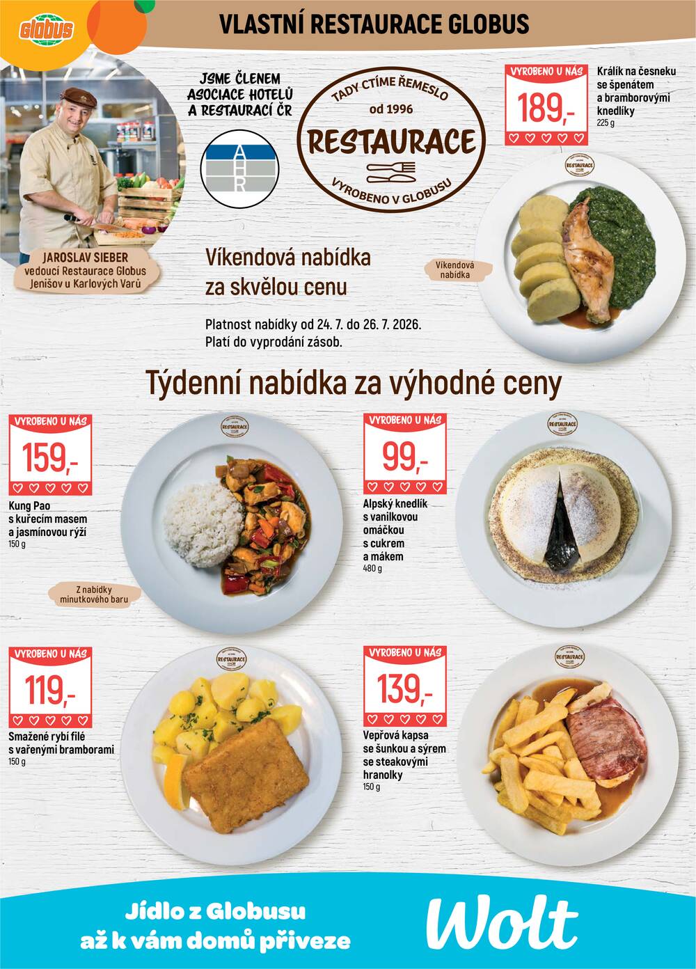Akční leták Globus 22.7. - 28.7.2026 - Globus Jenišov u Karlových Varů