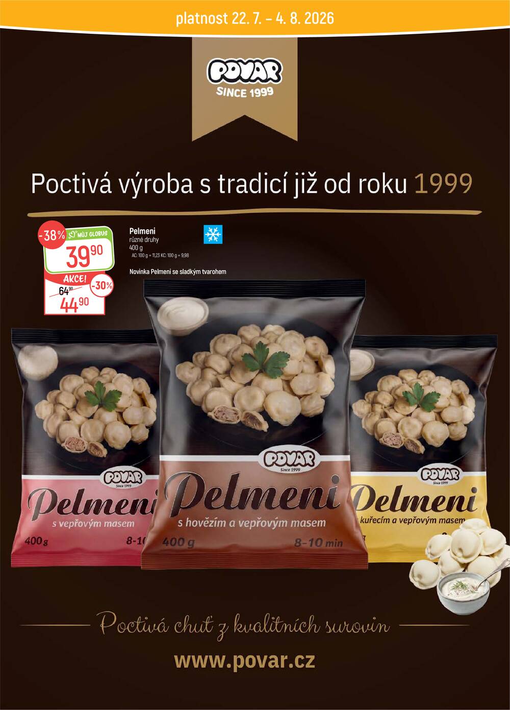 Akční leták Globus 22.7. - 28.7.2026 - Globus Jenišov u Karlových Varů
