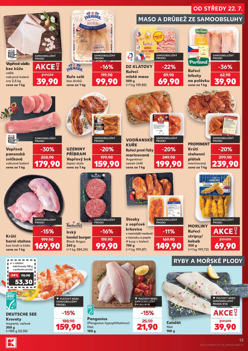 Leták Kaufland - Kaufland 22.7. - 28.7. - Kaufland Moravská Třebová - strana 13