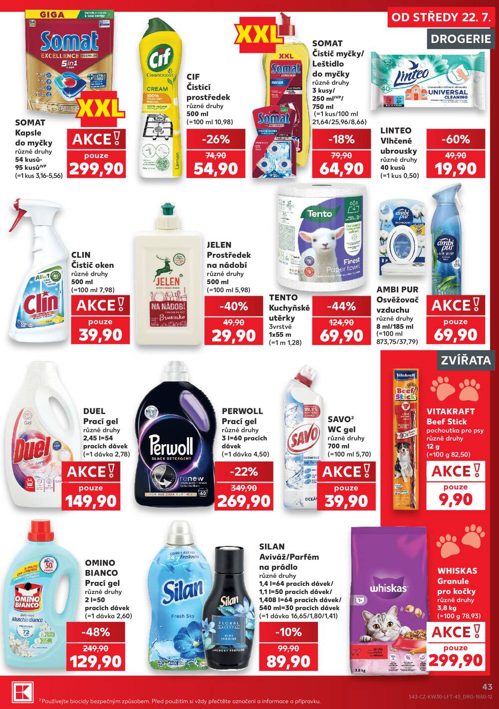 Leták Kaufland - Kaufland 22.7. - 28.7. - Kaufland Moravská Třebová - strana 43 Leták Kaufland - Kaufland 22.7. - 28.7. - Kaufland Moravská Třebová - strana 43