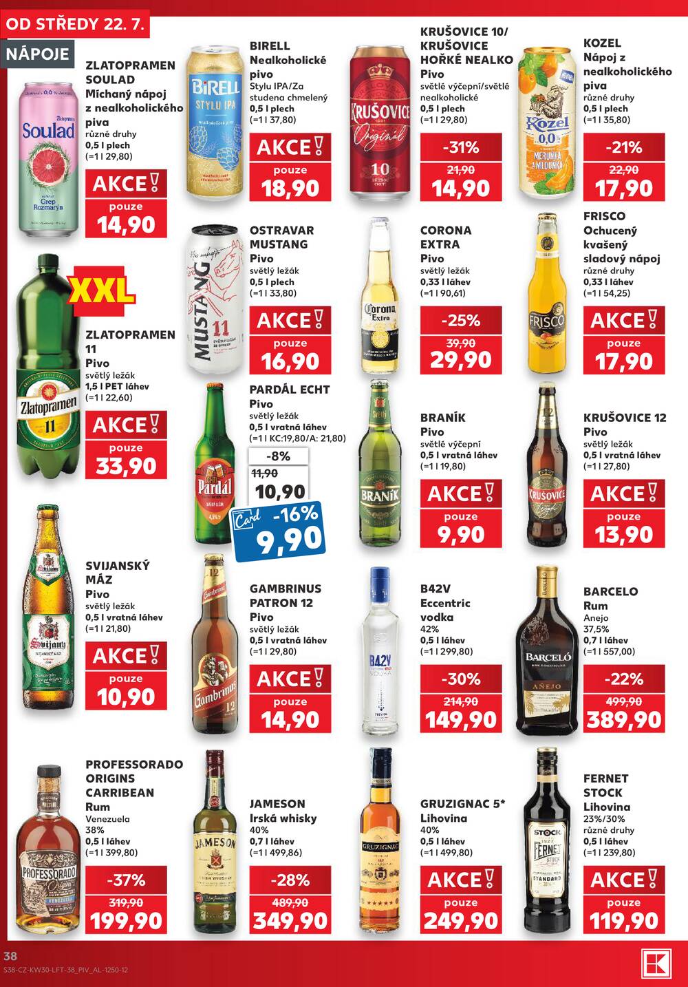 Leták Kaufland - Kaufland 22.7. - 28.7. - Kaufland - Pelhřimov - strana 38 Leták Kaufland - Kaufland 22.7. - 28.7. - Kaufland - Pelhřimov - strana 38
