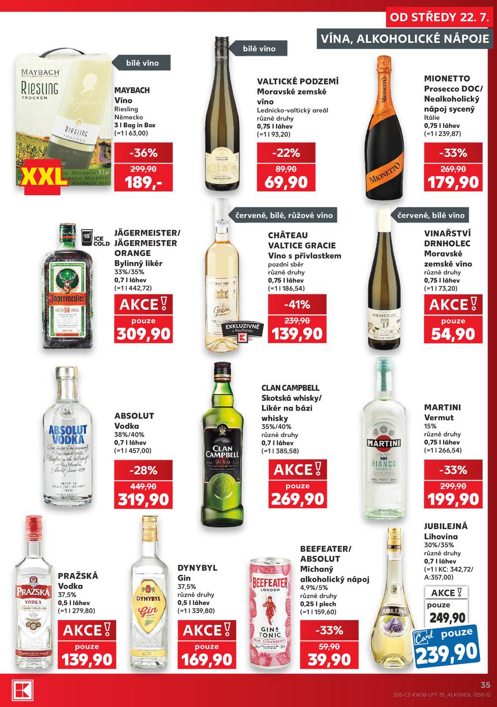 Leták Kaufland - Kaufland 22.7. - 28.7. - Kaufland - Brno - Židenice - strana 35