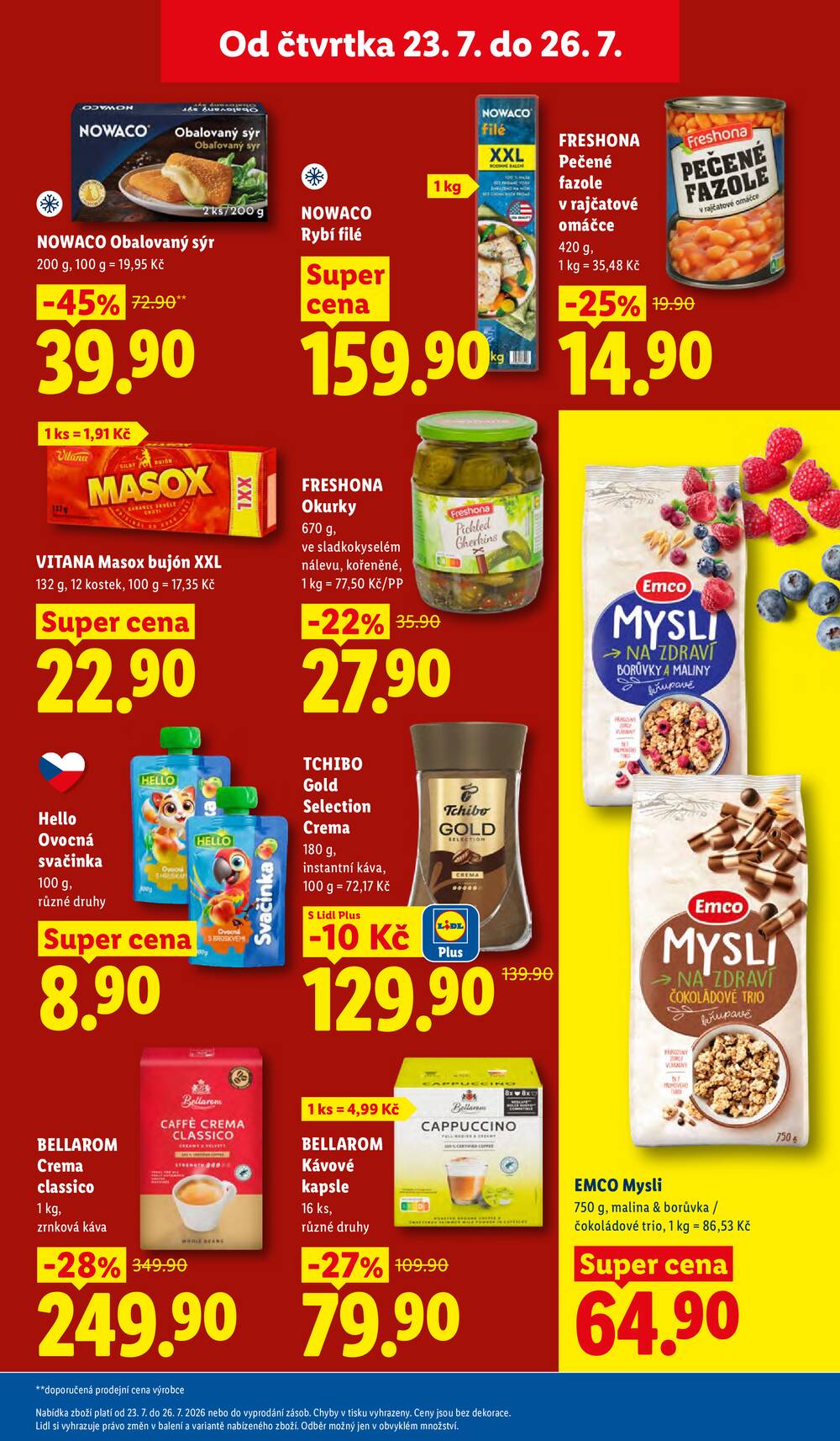 Lidl Čtvrtek od 23.7. do 26.7.2026