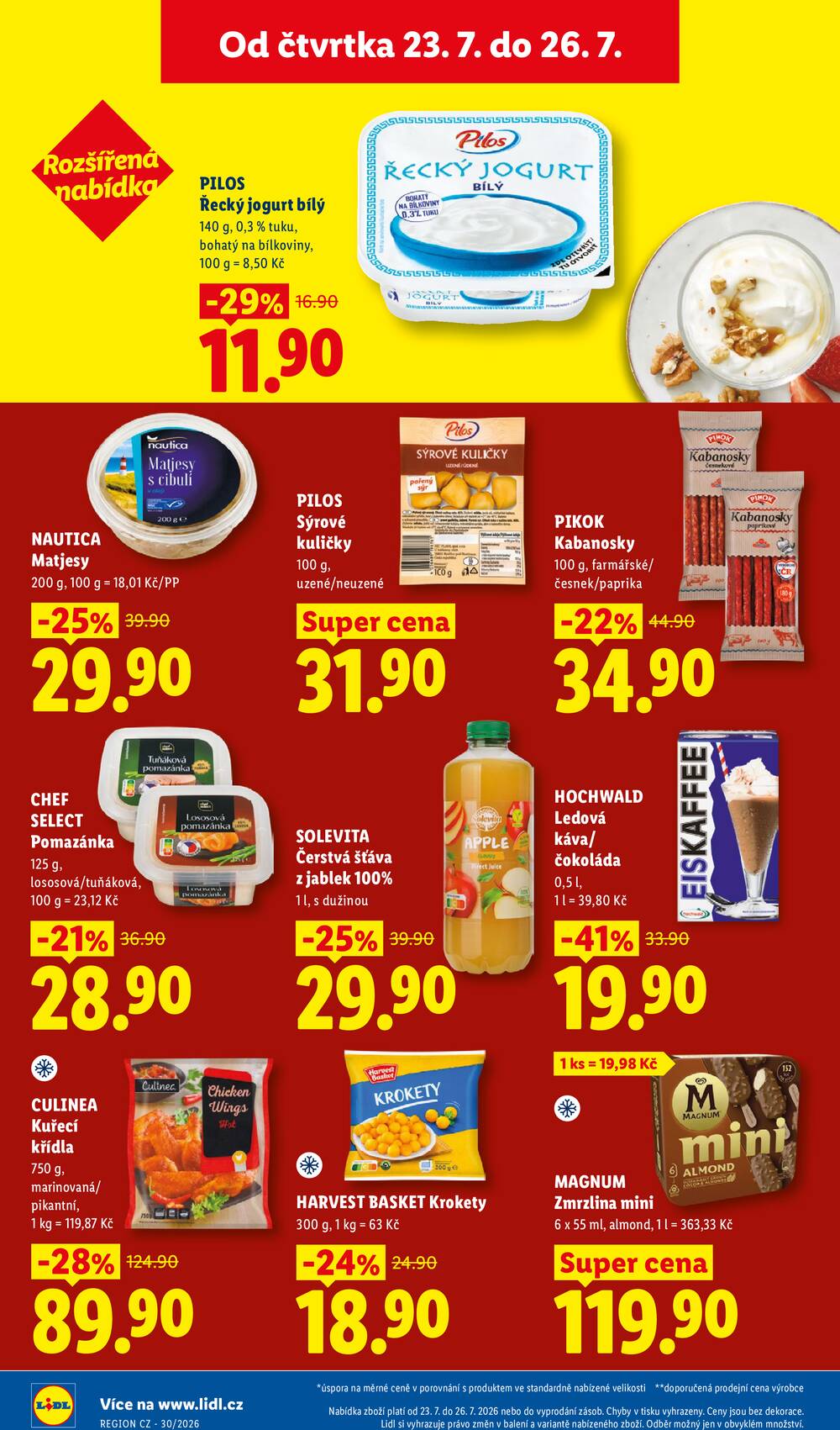 Lidl Čtvrtek od 23.7. do 26.7.2026
