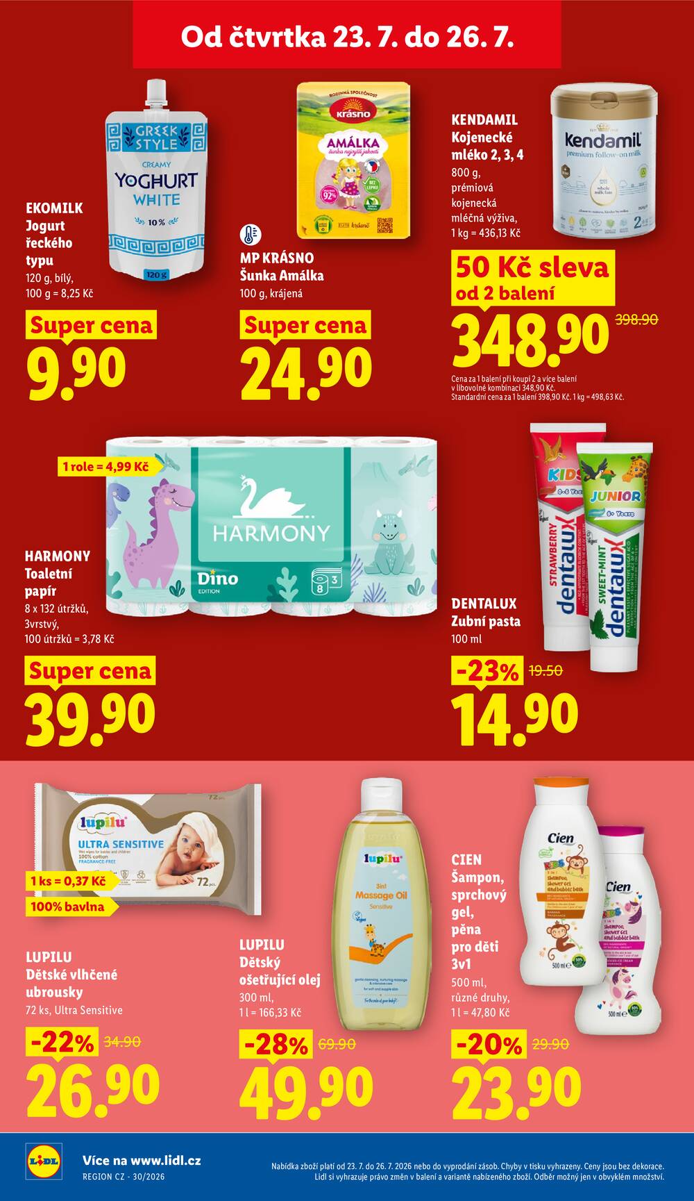Lidl Čtvrtek od 23.7. do 26.7.2026