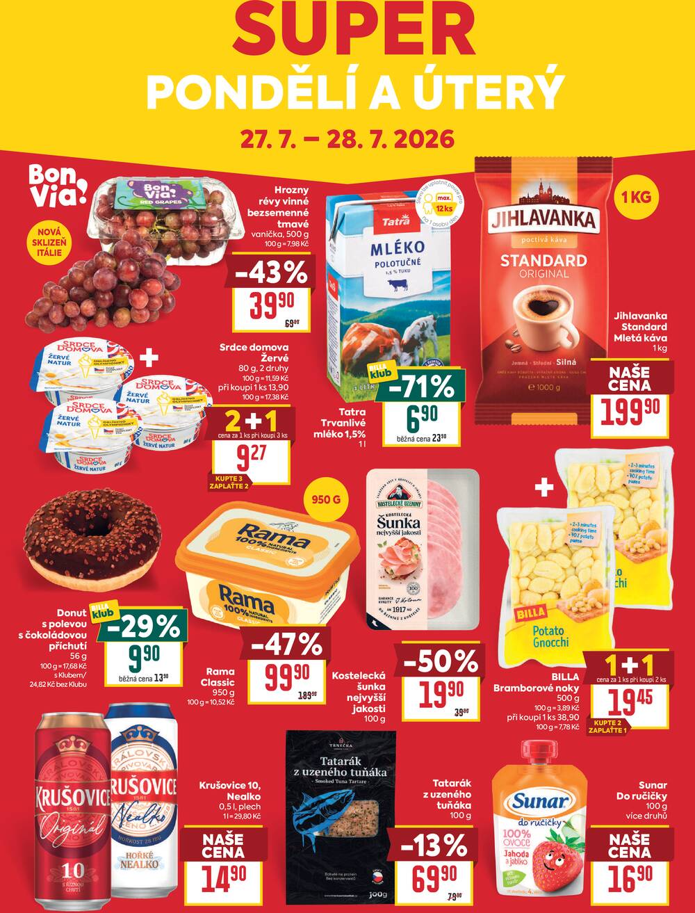 Leták BILLA - BILLA malý leták od 22.7. do 28.7.2026 - strana 8 Leták BILLA - BILLA malý leták od 22.7. do 28.7.2026 - strana 8