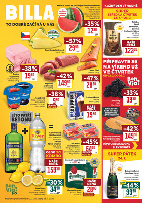 Leták BILLA malý leták od 22.7. do 28.7.2026