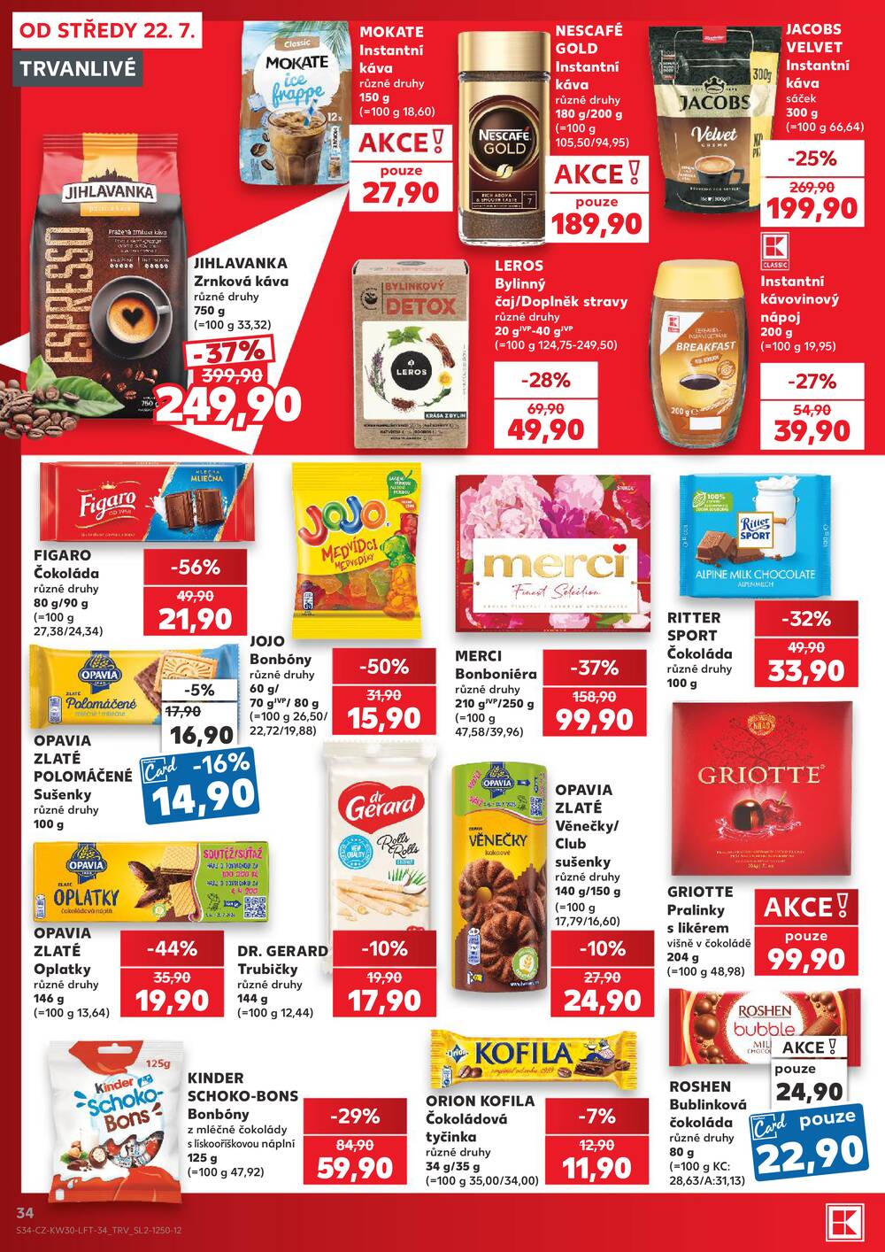 Leták Kaufland - Kaufland 22.7. - 28.7. - Kaufland - Chomutov - centrum - strana 34
