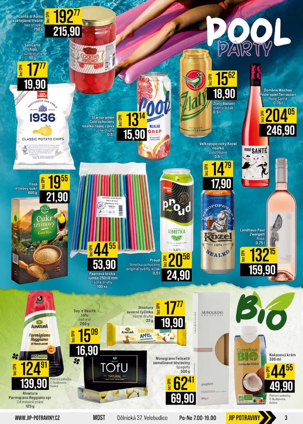 JIP Cash & Carry České Budějovice, Most, Náchod, Polička, Sušice a Svoboda nad Úpou od 22.7. do 28.7.2026