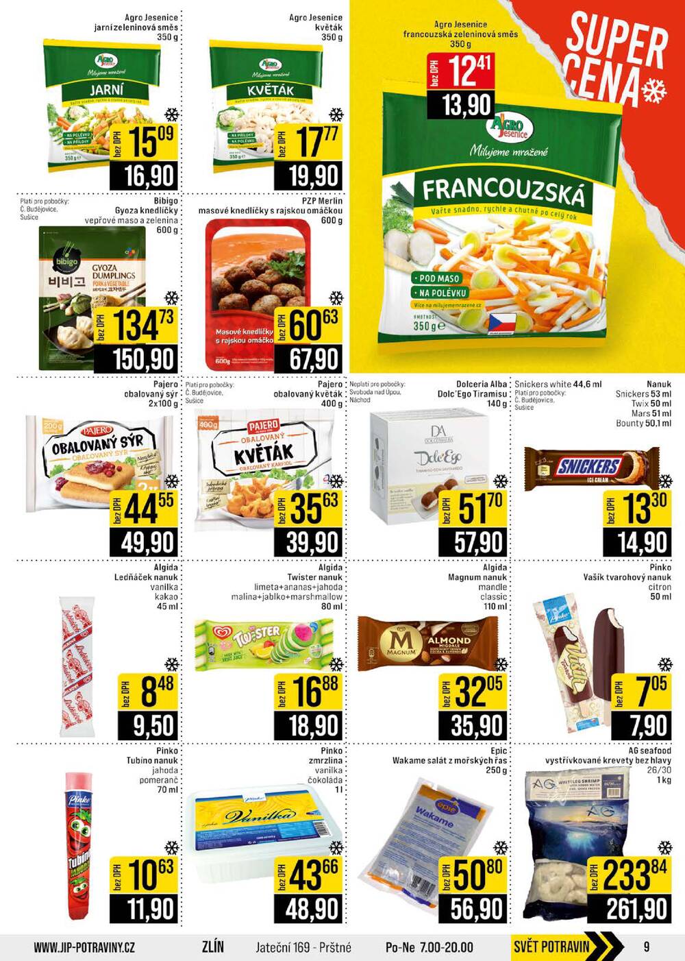 JIP Cash & Carry České Budějovice, Most, Náchod, Polička, Sušice a Svoboda nad Úpou od 22.7. do 28.7.2026