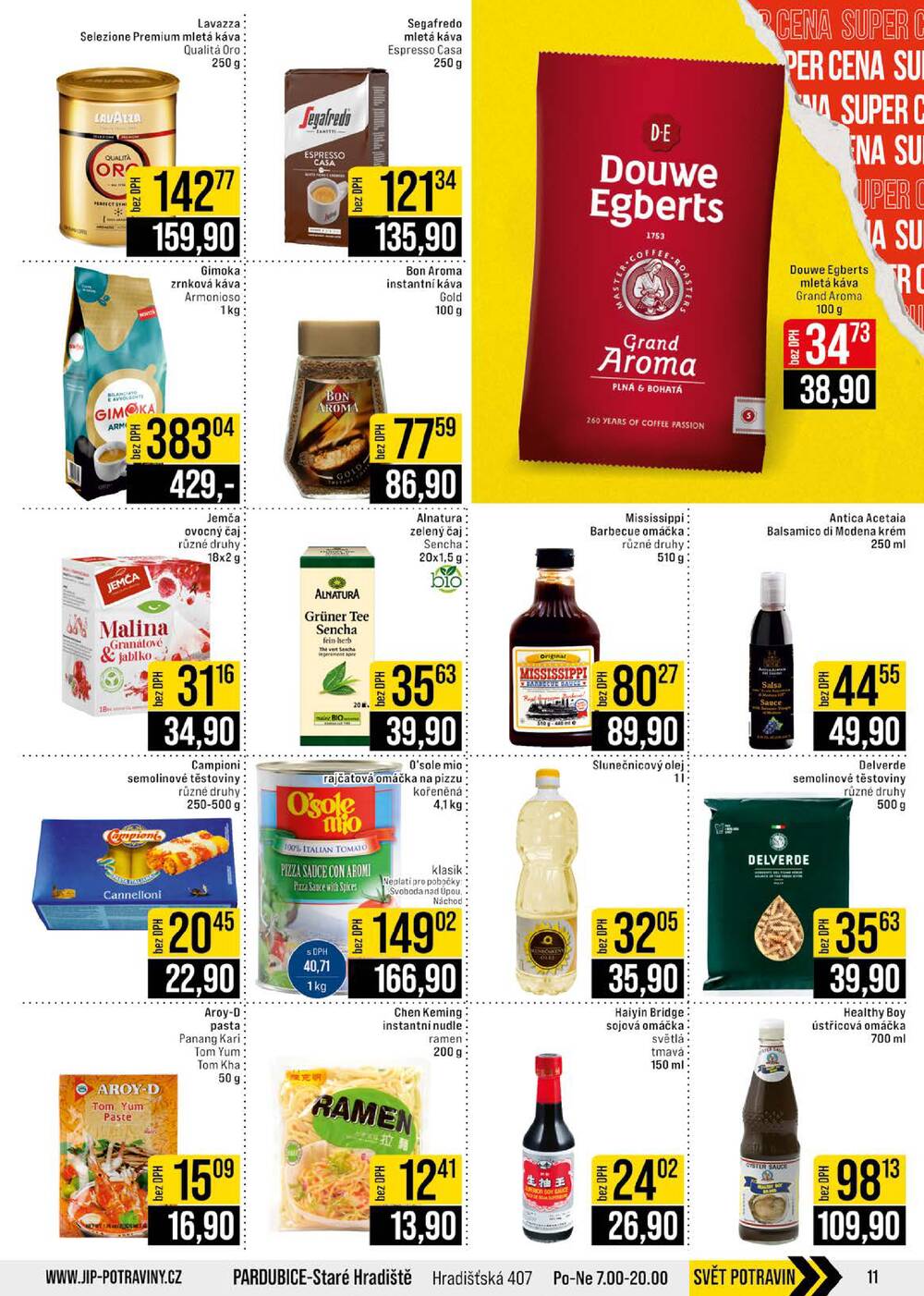 JIP Cash & Carry České Budějovice, Most, Náchod, Polička, Sušice a Svoboda nad Úpou od 22.7. do 28.7.2026
