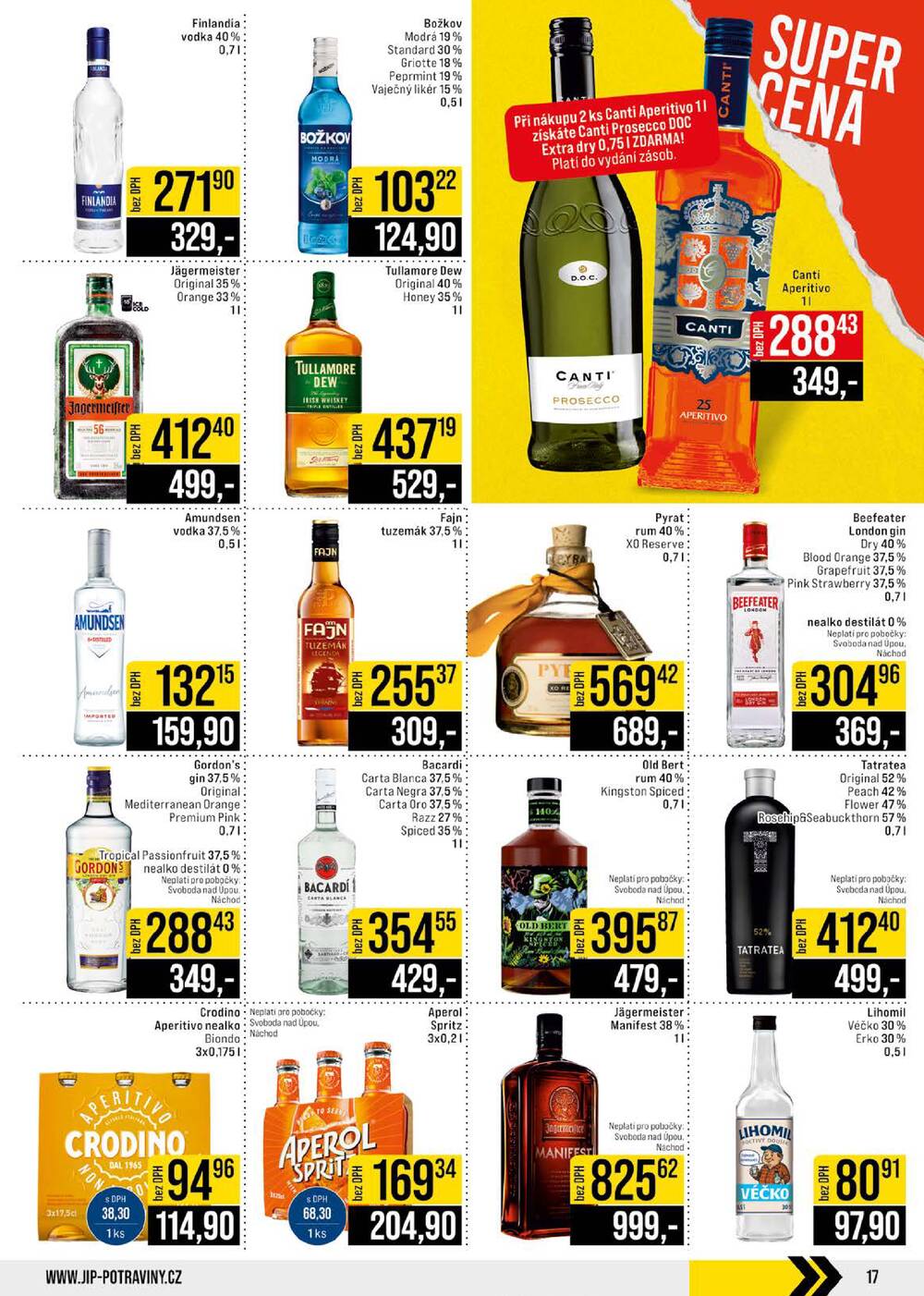 JIP Cash & Carry České Budějovice, Most, Náchod, Polička, Sušice a Svoboda nad Úpou od 22.7. do 28.7.2026