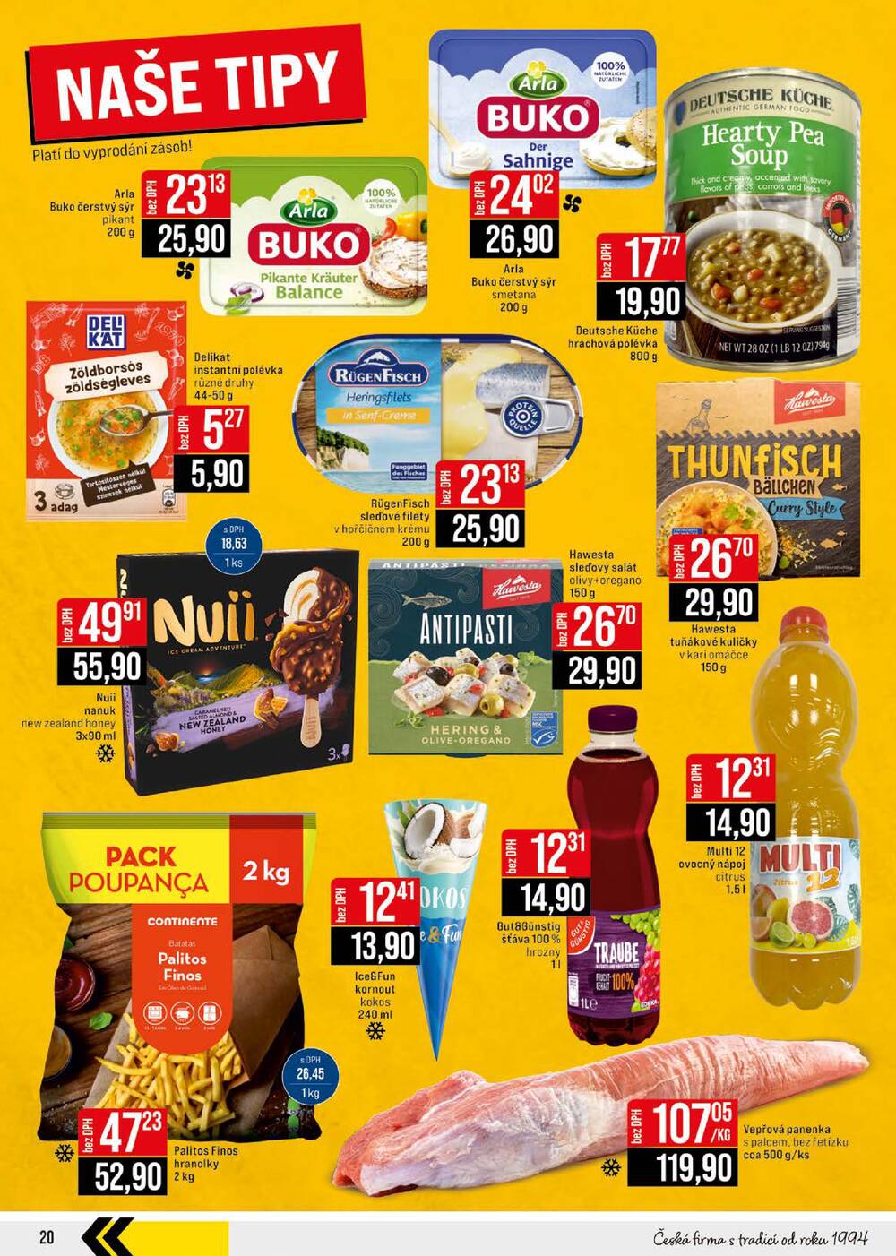 JIP Cash & Carry České Budějovice, Most, Náchod, Polička, Sušice a Svoboda nad Úpou od 22.7. do 28.7.2026
