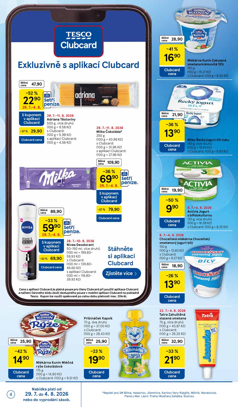 Leták Tesco - Tesco supermarkety od 29.7. do 4.8.2026 - strana 4