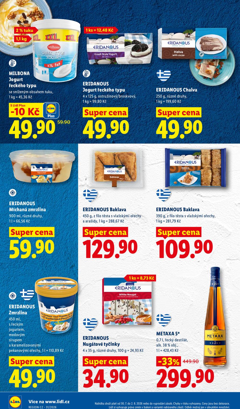 Lidl Čtvrtek od 30.7. do 2.8.2026