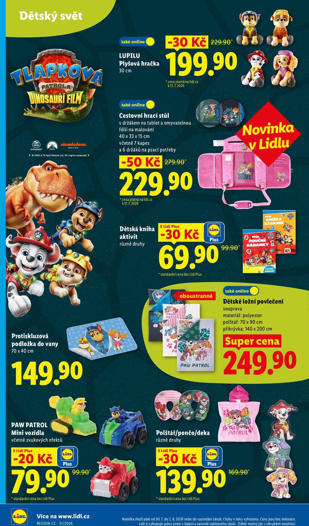 Lidl Čtvrtek od 30.7. do 2.8.2026