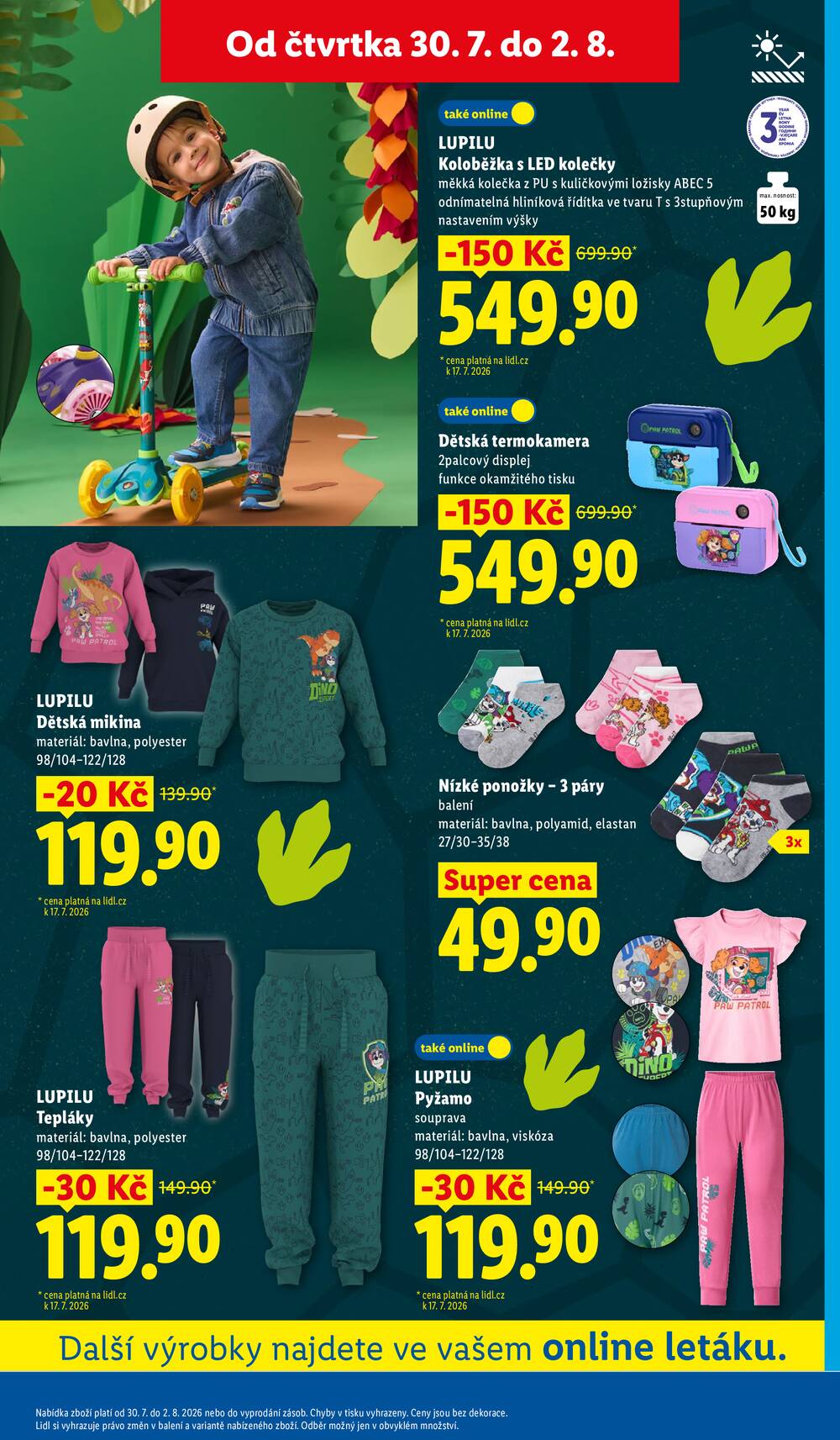 Lidl Čtvrtek od 30.7. do 2.8.2026